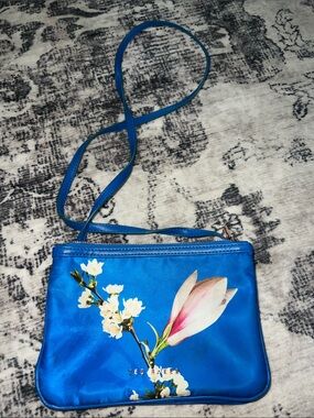 Ted Baker Blue Floral Magnolia Crossbody Bag